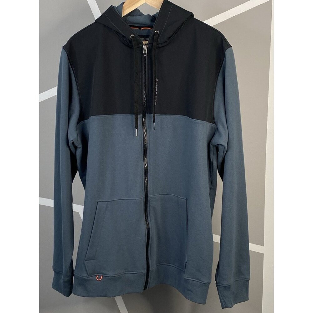 Grundens Daggerboard FZ Hoodie Mens L Full Zip Dark Slate Jacket Fishing Outdoor